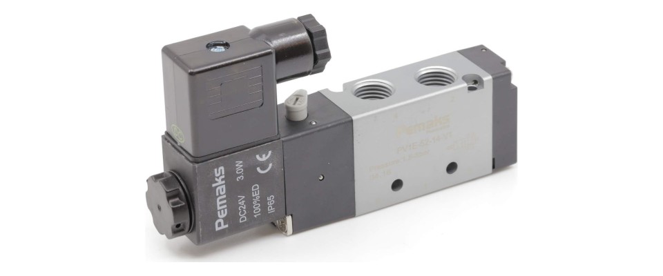 PV1E Serisi 5/2 Tek Bobinli Solenoid Valf