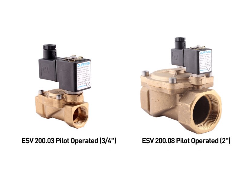 Buhar Solenoid Valf – Pilot Kumandalı (3/8"–2")