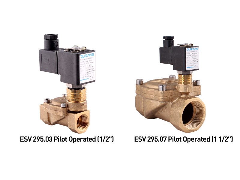 Buhar Solenoid Valf – Soğutma Boyunlu, Pilot Kumandalı (3/8"–2")