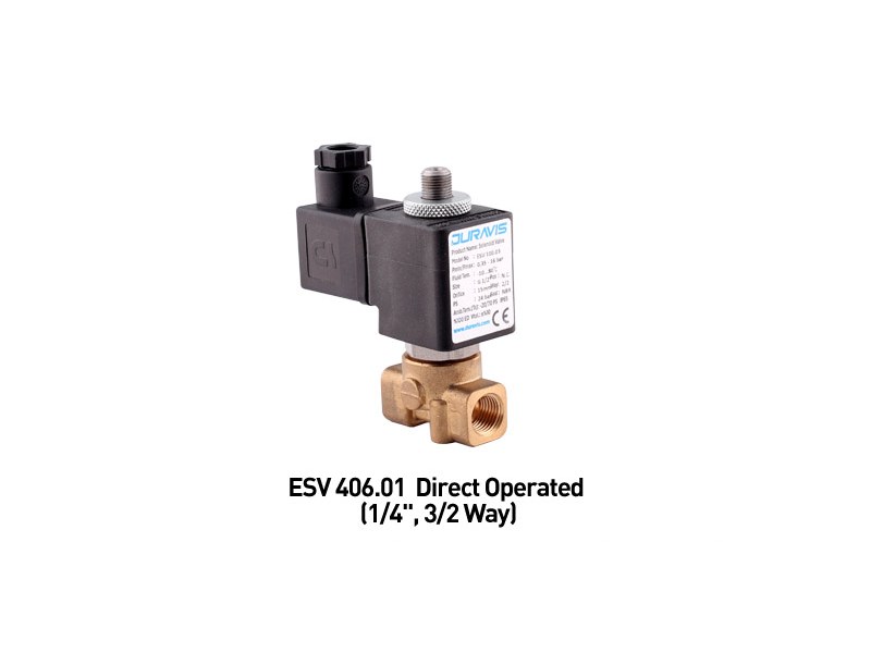 Yakıt Solenoid Valf – Direkt Çekmeli (1/8"–1/4")