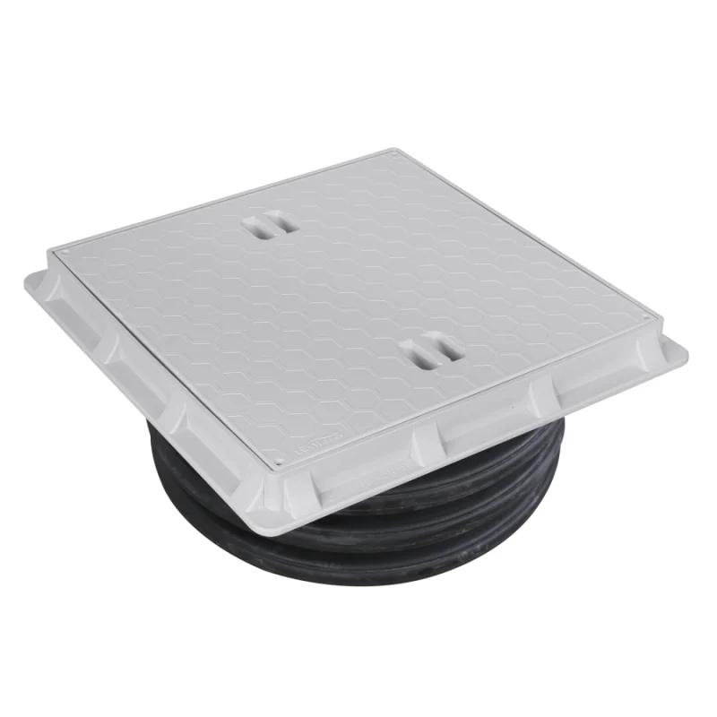 Ø400 mm Koruge Boru Uyumlu Plastik Rögar (Menhol) Kapağı