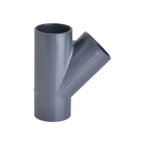 UH-PVC 45° Yapıştırma Muflu Te (Çatal)